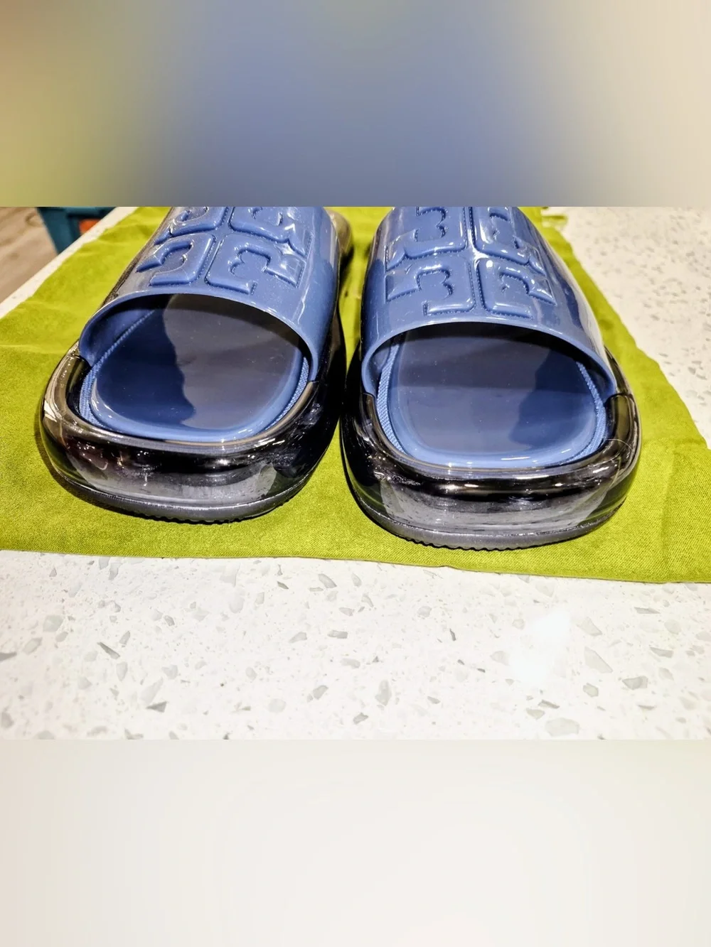 Tory Burch Women’s Blue Slide Sandals size 6